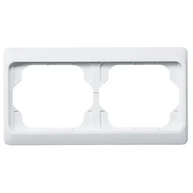 Busch-Jaeger 1722 KA-24G afdekraam 2-voudig Horizontaal Alpha Exclusive studiowit glans OP=OP