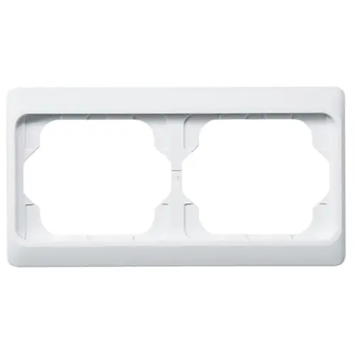 Busch-Jaeger 1722 KA-24G afdekraam 2-voudig Horizontaal Alpha Exclusive studiowit glans OP=OP