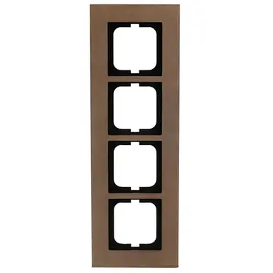 Busch-Jaeger 1724-821 afdekraam 4-voudig Carat brons