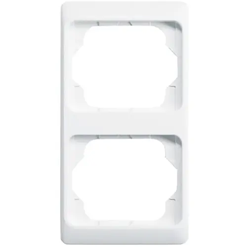 Busch-Jaeger 1732 KA-24G afdekraam 2-voudig Verticaal Alpha Exclusive studiowit glans OP=OP