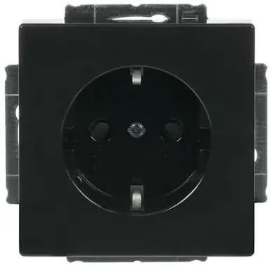 Busch-Jaeger 20 EUCKS-81 wandcontactdoos randaarde kindveilig antraciet glans