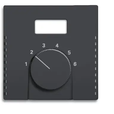 Busch-Jaeger 1794 TA-885 centraalplaat voor inbouw thermostaat met schermopening Future Linear zwart mat