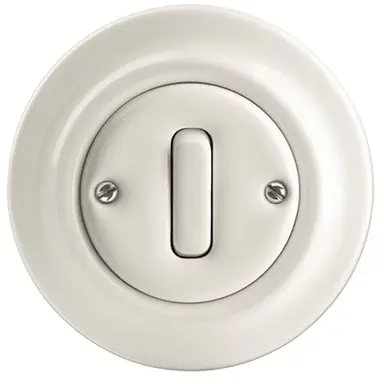 Busch-Jaeger 2002/6 UJ-64 wisselschakelaar porselein Decento