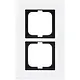 Busch-Jaeger 1722-811 afdekraam 2-voudig Carat wit glas