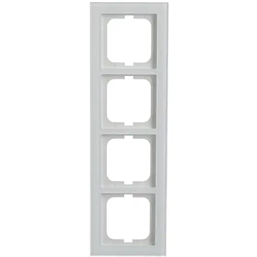 Busch-Jaeger 1724-280 afdekraam 4-voudig Axcent glas wit