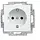 Busch-Jaeger 2300 EUC-914 wandcontactdoos randaarde schroefklem Balance SI wit glans