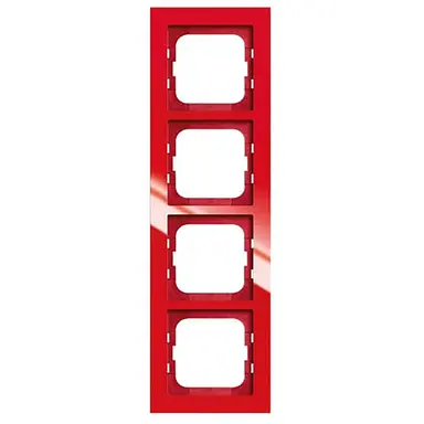 Busch-Jaeger 1724-287 afdekraam 4-voudig Axcent rood