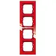Busch-Jaeger 1724-287 afdekraam 4-voudig Axcent rood