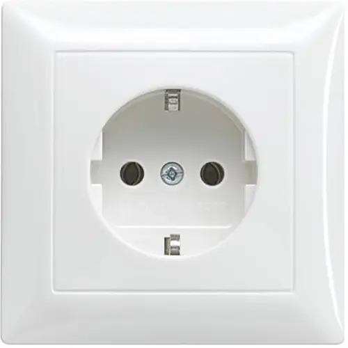 Busch-Jaeger 20 EUJR-914 wandcontactdoos randaarde voor afzonderlijke montage Balance SI wit glans