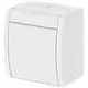 Busch-Jaeger 2601/7 W-54 kruisschakelaar opbouw Ocean IP44 alpinwit
