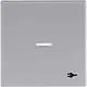 Busch-Jaeger 1789 ST-83 schakelwip controlevenster symbool stekker Future Linear aluzilver