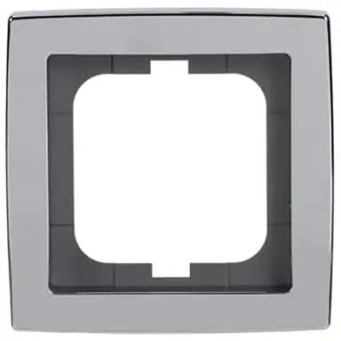 Busch-Jaeger 1721-80G afdekraam 1-voudig Solo chroom glans