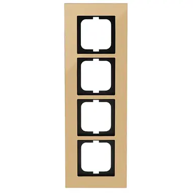 Busch-Jaeger 1724-823-101 afdekraam 4-voudig Carat goud