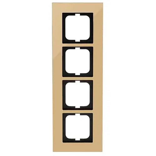 Busch-Jaeger 1724-823-101 afdekraam 4-voudig Carat goud