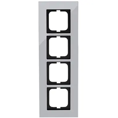 Busch-Jaeger 1724-826-101 afdekraam 4-voudig Carat chroom