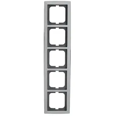 Busch-Jaeger 1725-80G afdekraam 5-voudig Solo chroom glans