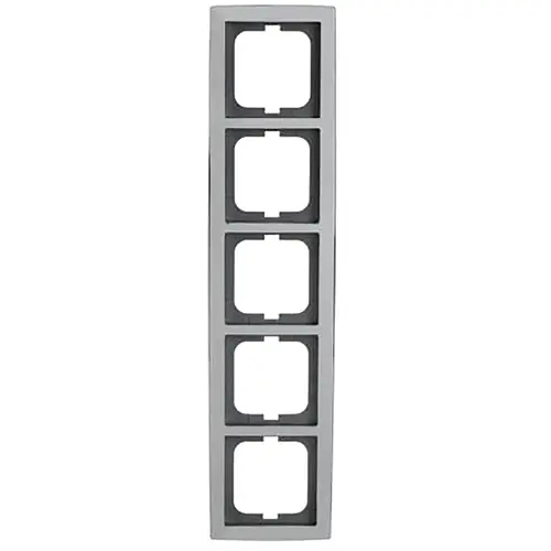 Busch-Jaeger 1725-80G afdekraam 5-voudig Solo chroom glans