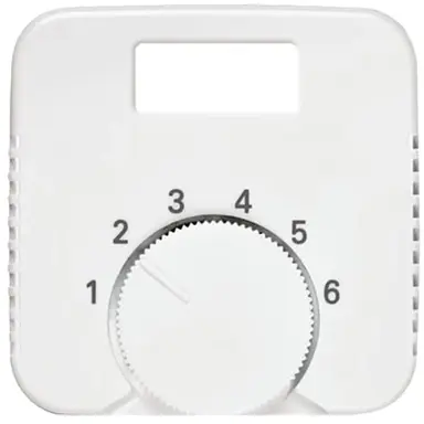 Busch-Jaeger 1794 TA-214 centraalplaat draaiknop met schermopening tbv thermostaat Reflex SI