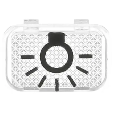 Busch-Jaeger 2145 LI impulsdrukkersymbool licht symbool opbouw AP plus transparant