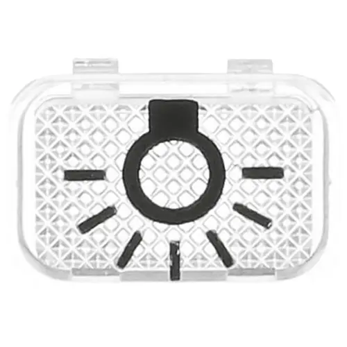 Busch-Jaeger 2145 LI impulsdrukkersymbool licht symbool opbouw AP plus transparant