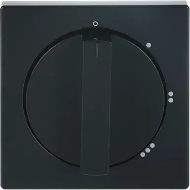 Busch-Jaeger 2542 DR/01-81 draaiknop driestandenschakelaar met nulstand antraciet glans