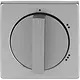 Busch-Jaeger 2542 DR/02-866 draaiknop driestandenschakelaar Pure Stainless Steel