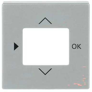 Busch-Jaeger 6435-83 centraalplaat voor timer en thermostaat aluzilver mat