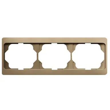 Busch-Jaeger 1723 KA-21 afdekraam 3-voudig horizontaal Alpha Exclusive brons OP=OP