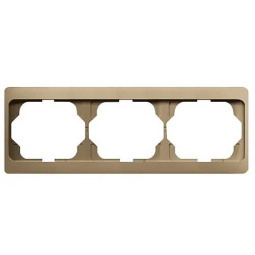 Busch-Jaeger 1723 KA-21 afdekraam 3-voudig horizontaal Alpha Exclusive brons OP=OP