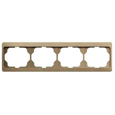 Busch-Jaeger 1724 KA-21 afdekraam 4-voudig horizontaal Alpha Exclusive brons OP=OP