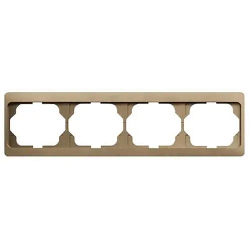 Busch-Jaeger 1724 KA-21 afdekraam 4-voudig horizontaal Alpha Exclusive brons OP=OP