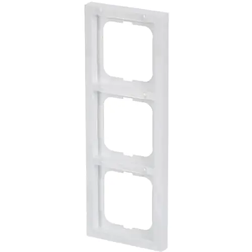 Busch-Jaeger 1723-184 NSK afdekraam 3-voudig verticaal met tekstvenster Future Linear studiowit glans