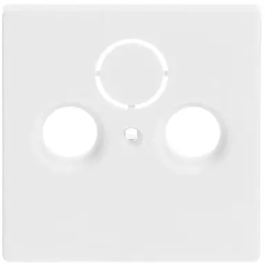 Busch-Jaeger 1743-884 centraalplaat antenne / COAX wandcontactdoos Future Linear studiowit mat