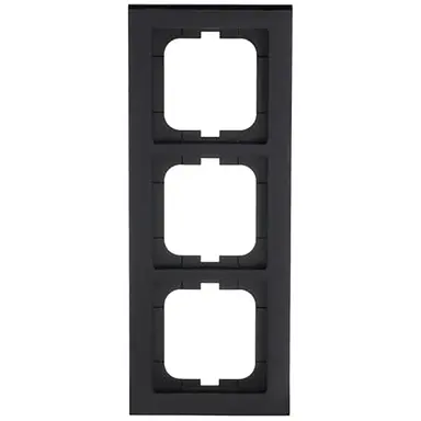 Busch-Jaeger 1723-281 afdekraam 3-voudig Axcent zwart