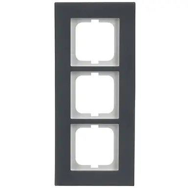 Busch-Jaeger 1723-815 afdekraam 3-voudig Carat porselein antraciet