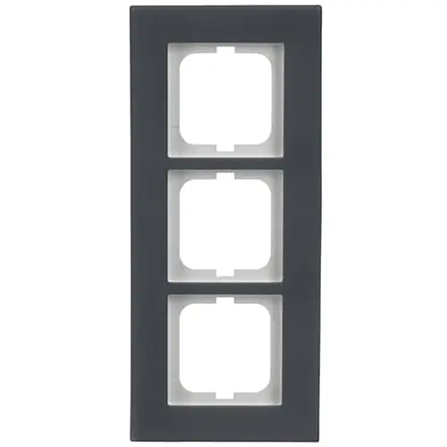 Busch-Jaeger 1723-815 afdekraam 3-voudig Carat porselein antraciet