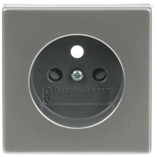Busch-Jaeger 2399 UCKS-866 centraalplaat voor wandcontactdoos met penaarde Pure Stainless Steel