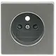Busch-Jaeger 2399 UCKS-866 centraalplaat voor wandcontactdoos met penaarde Pure Stainless Steel