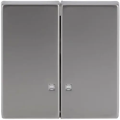 Busch-Jaeger 1785 K-866 schakelwip 2-voudig met controlevenster Pure Stainless Steel