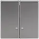 Busch-Jaeger 1785 K-866 schakelwip 2-voudig met controlevenster Pure Stainless Steel