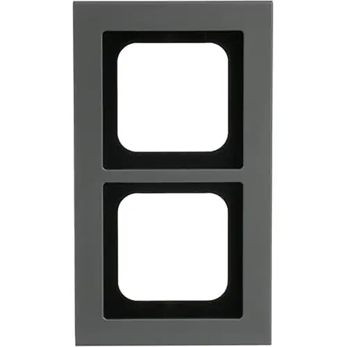 Busch-Jaeger 1722-270 afdekraam 2-voudig Axcent platin