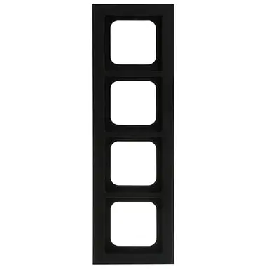Busch-Jaeger 1724-275 afdekraam 4-voudig Axcent zwart mat