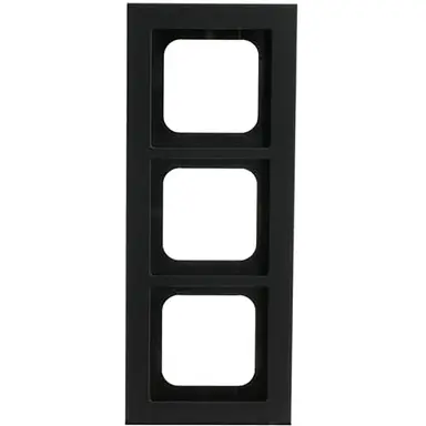 Busch-Jaeger 1723-275 afdekraam 3-voudig Axcent zwart mat