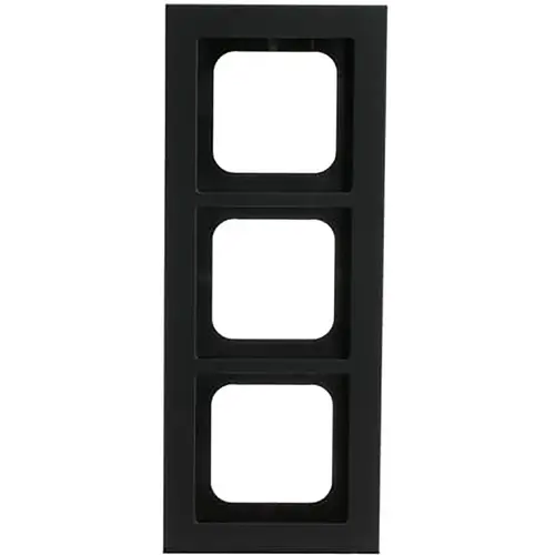 Busch-Jaeger 1723-275 afdekraam 3-voudig Axcent zwart mat
