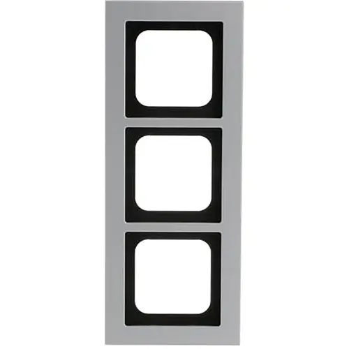 Busch-Jaeger 1723-276 afdekraam 3-voudig Axcent titanium