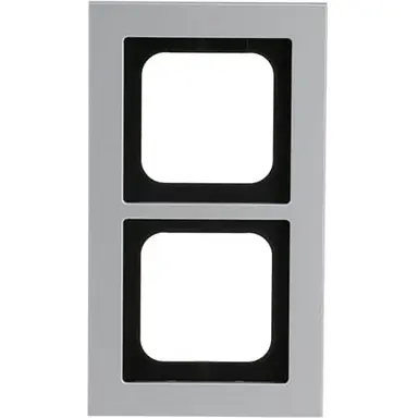 Busch-Jaeger 1722-276 afdekraam 2-voudig Axcent titanium