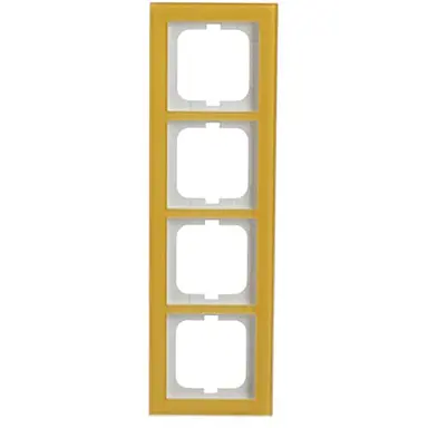 Busch-Jaeger 1724-225 afdekraam 4-voudig Axcent glas zon