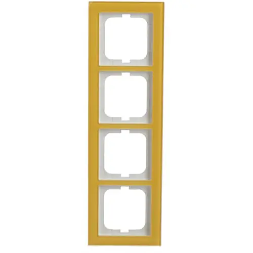 Busch-Jaeger 1724-225 afdekraam 4-voudig Axcent glas zon