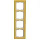 Busch-Jaeger 1724-225 afdekraam 4-voudig Axcent glas zon