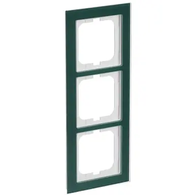 Busch-Jaeger 1723-226 afdekraam 3-voudig Axcent glas avocado